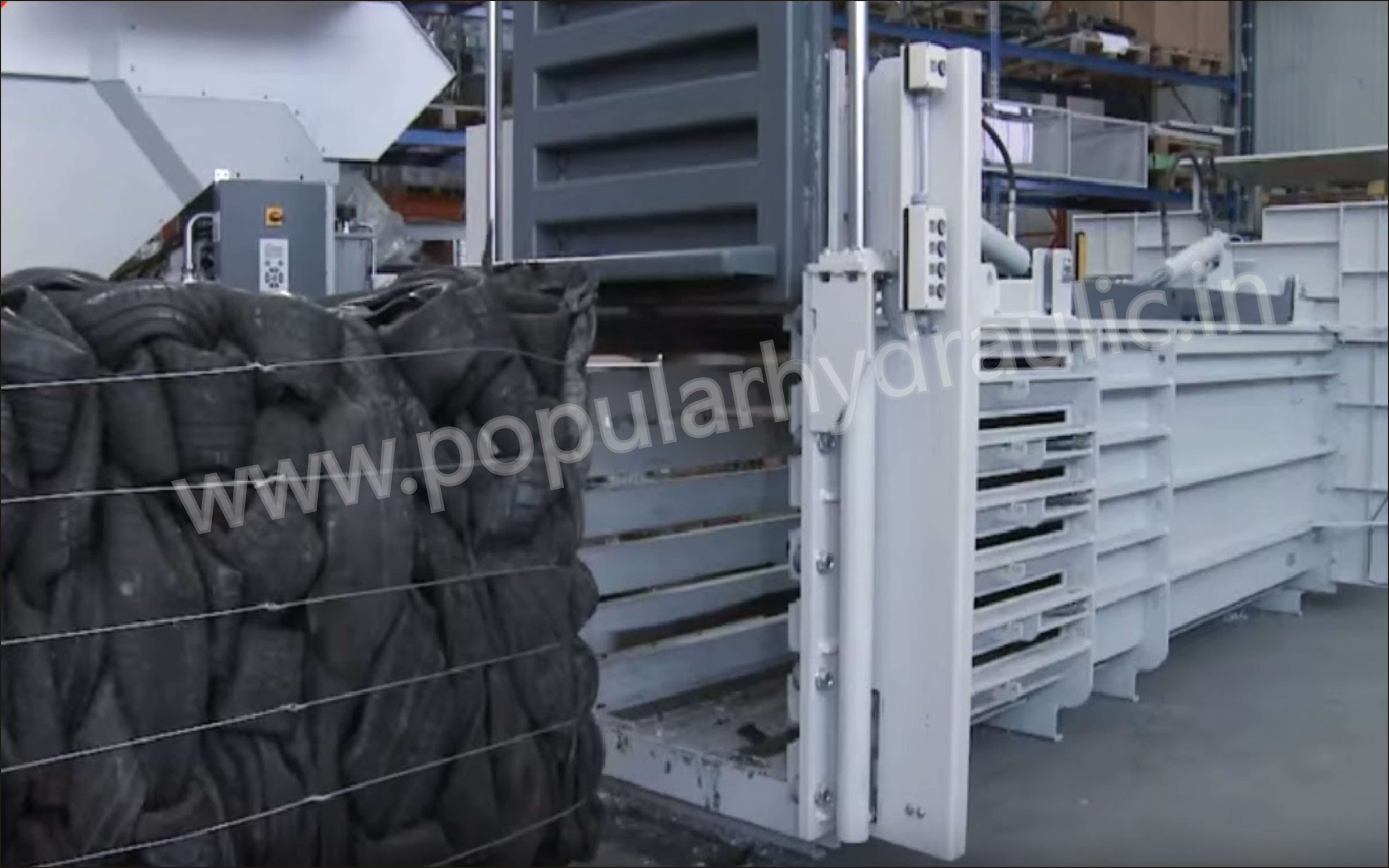 HORIZONTAL SINGLE COMPRESS MANUAL TIE BALING PRESS by Popular Hydraulic Works