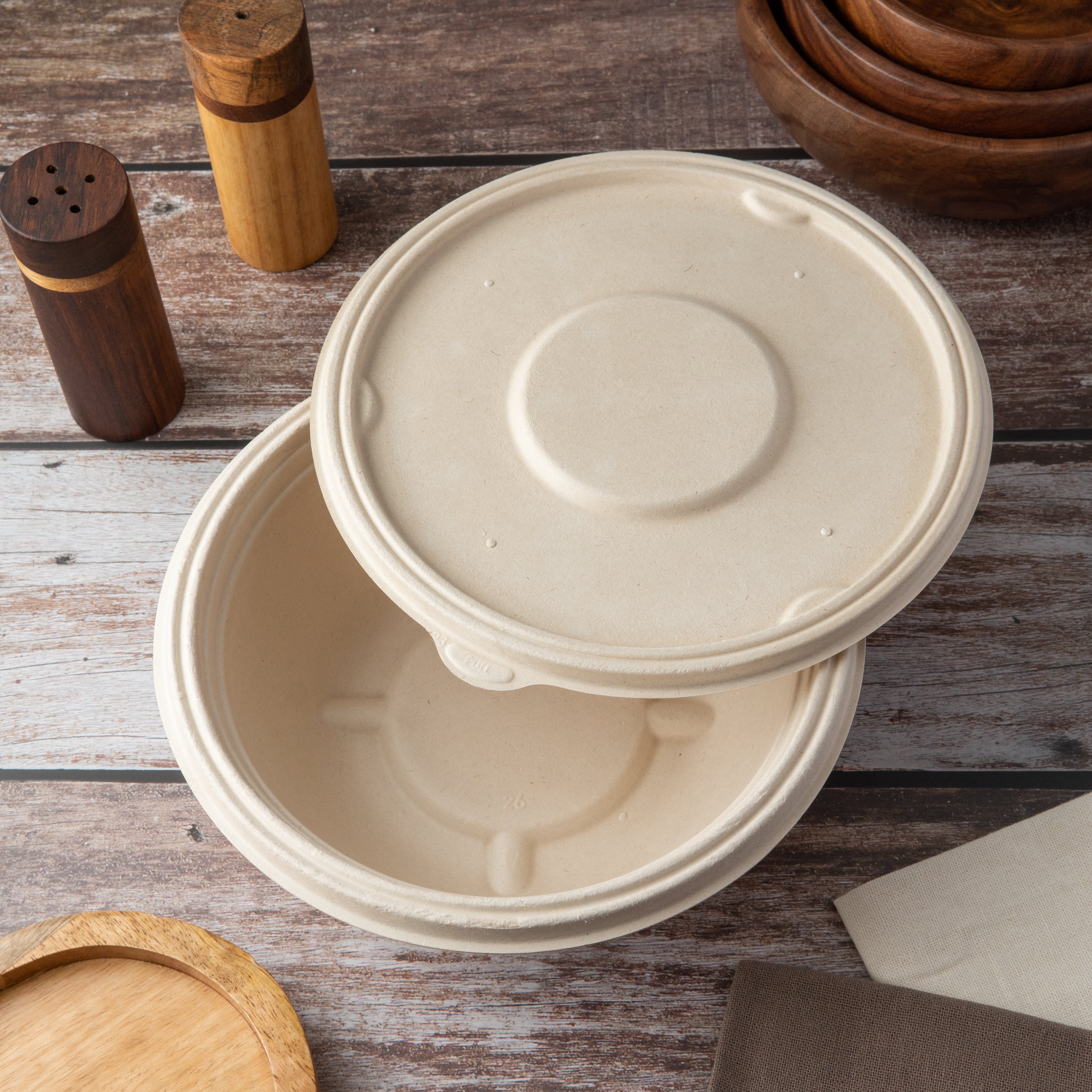 Round Bowl with lid 750 ml