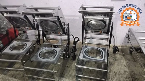 Round Food Container Sealing Machine by Packing Machine Wala